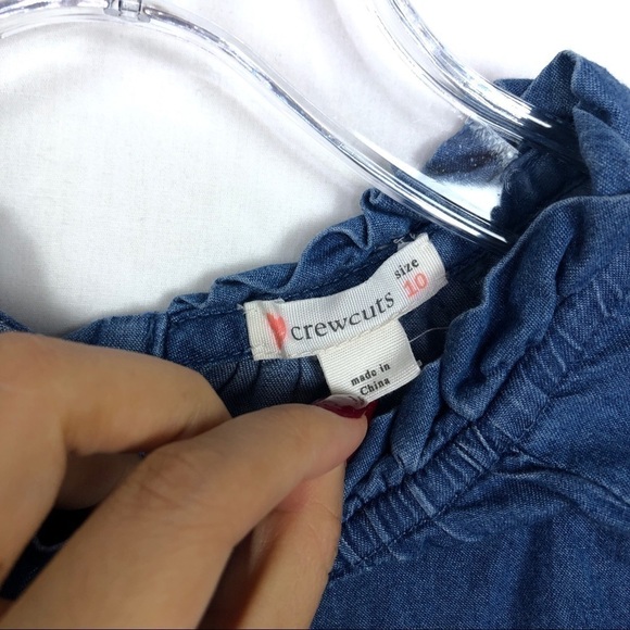 Crewcuts GIRLS denim jean blouse - Picture 2 of 5